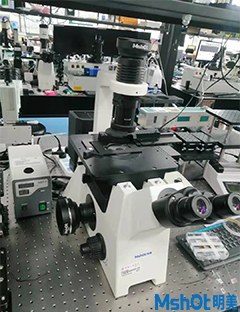 明美倒置熒光顯微鏡助力重慶三峽學院光纖檢測
