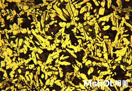 金屬銅塊在金相顯微鏡下長什么樣子？